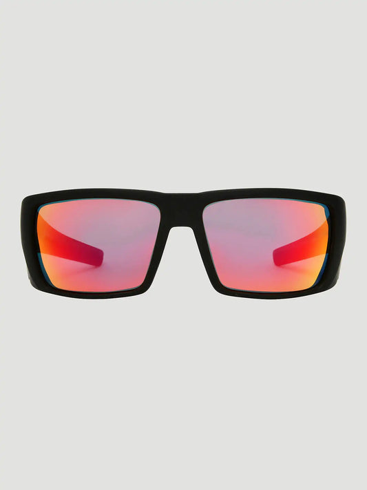 Orange Lens Wrap Sunglasses:Orange:One Size
