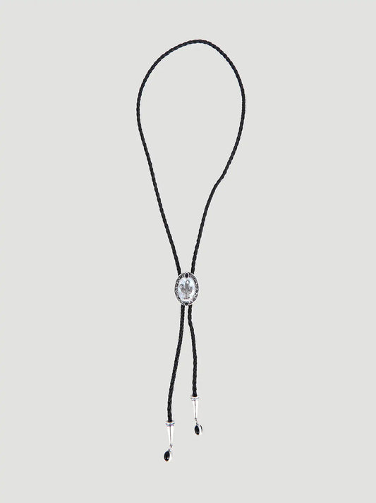 Western Bolo Tie Necklace:Black:One Size: