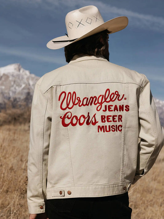 Wrangler x Coors Embroidery Jacket in Ecru