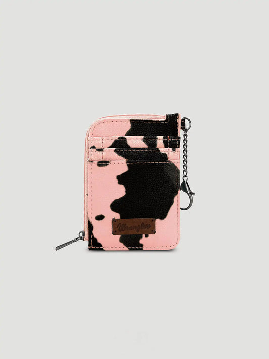 Cow Print Wallet:Pink:One Size
