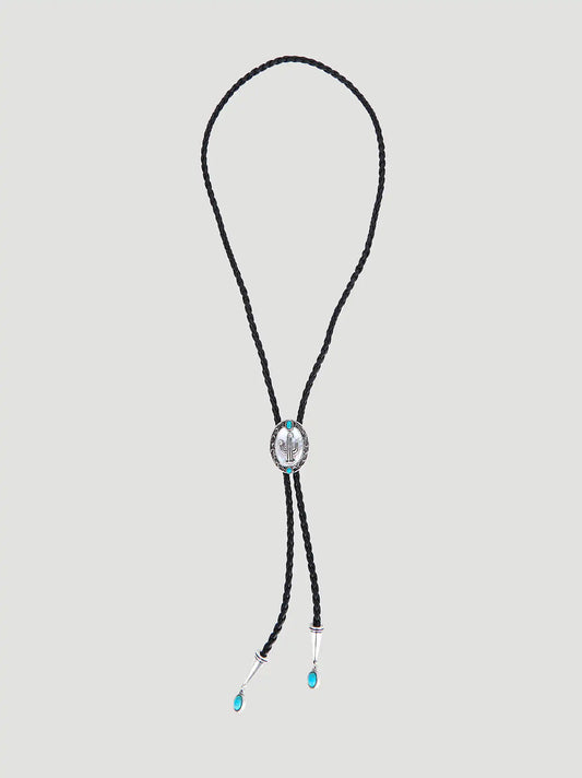 Western Bolo Tie Necklace:Turquoise:One Size: