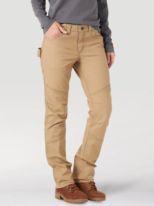 Women's Wrangler® FR Flame Resistant Utility Pant in Golden Khaki