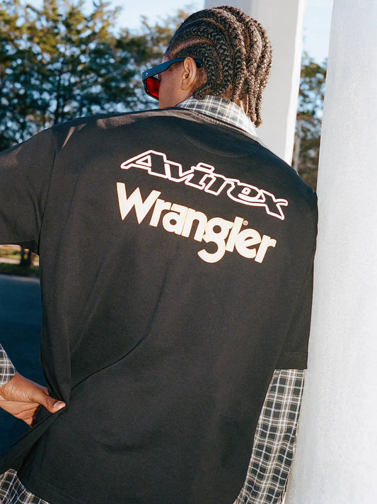 Wrangler x AVIREX Tee in Black