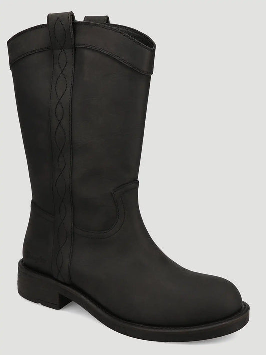 Women's Delilah Round-Toe Casual Boot in Black