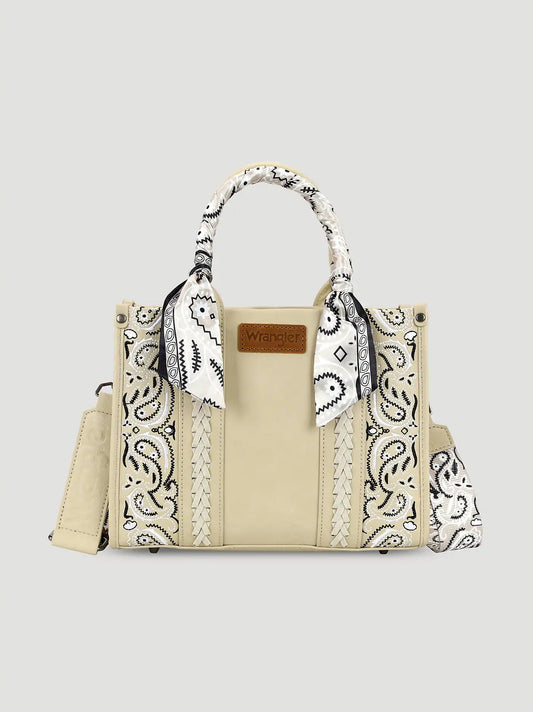 Bandana Print Mini Tote:Tan:One Size