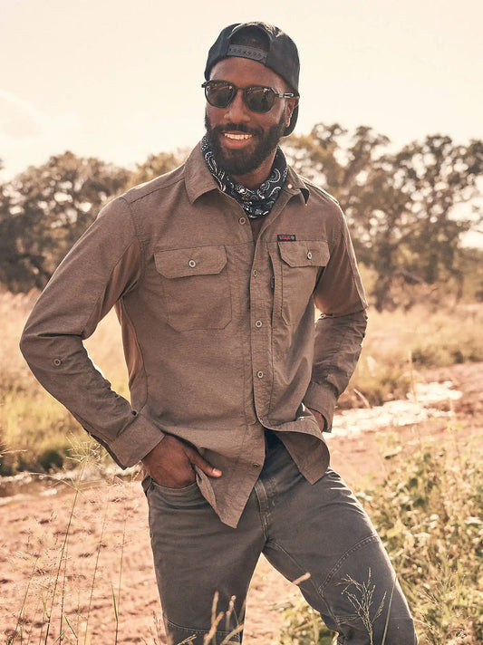 Wrangler ATG™ Men's Mixed Material Shirt in Bungee Cord