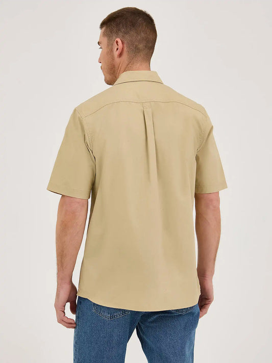 Men's Relaxed Stretch Poplin Shirt in Twill