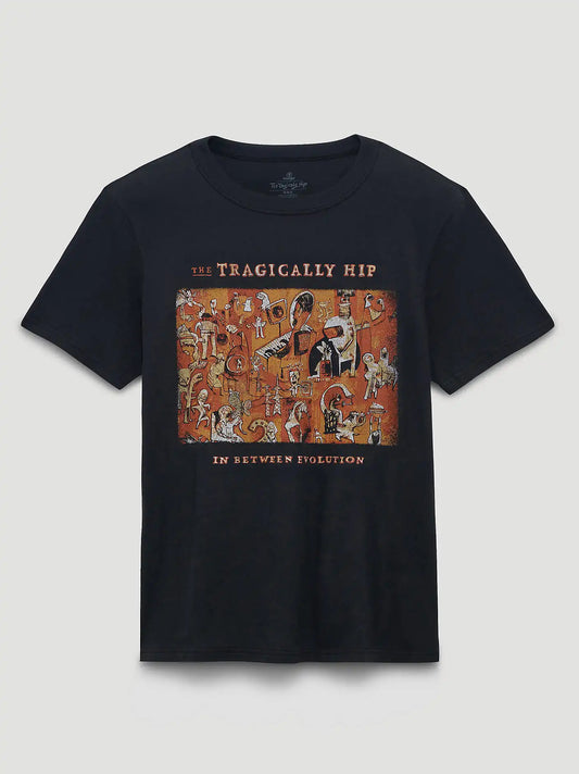 Tragically Hip In Between Graphic T-Shirt in Washed Black