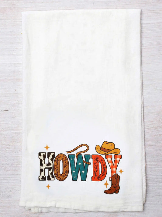 Wrangler Tea Towel:Howdy:One Size