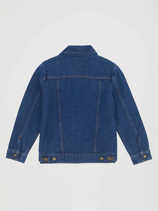 Kid’s Wrangler® Cowboy Cut® Unlined Denim Jacket in Prewashed