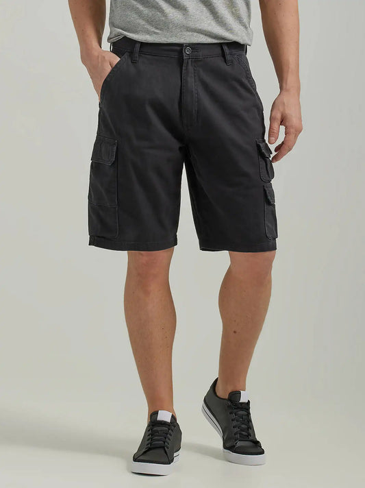 Wrangler® Men's Five Star Premium Stacked Cargo Short in Black