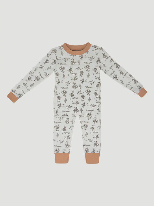 Wrangler Youth Pajama Set in Cowboys