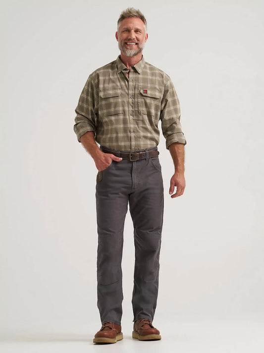 Wrangler® RIGGS WORKWEAR® Utility Work Pant in Pinstripe Grey