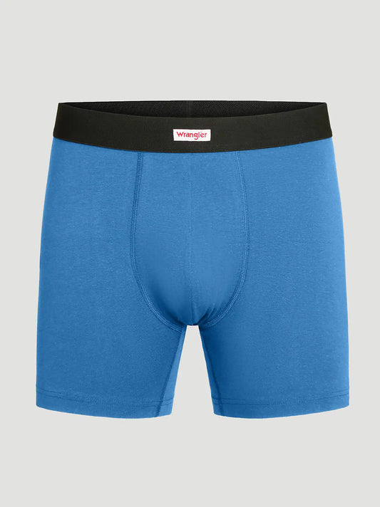 Men's Cotton Stretch Boxer Brief (3-Pack) in Blue/Charcoal/Grey