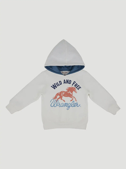 Wrangler Toddler Boy's Graphic Hoodie in Wild and Free