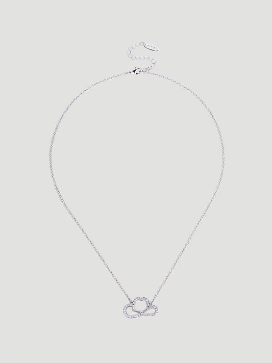 Cowgirl Hat Pendant Necklace:Silver:One Size: