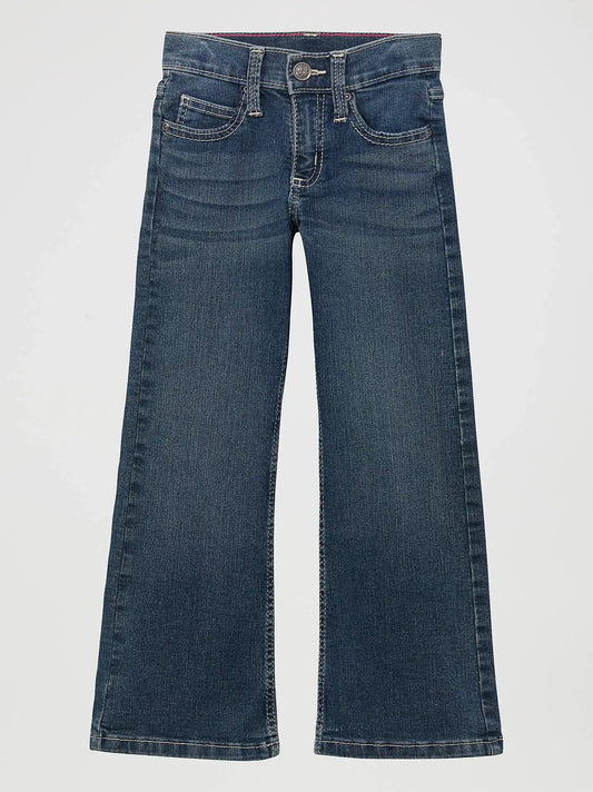 Girl's Wrangler® Premium Patch® Jean (4-14) in Dark Blue