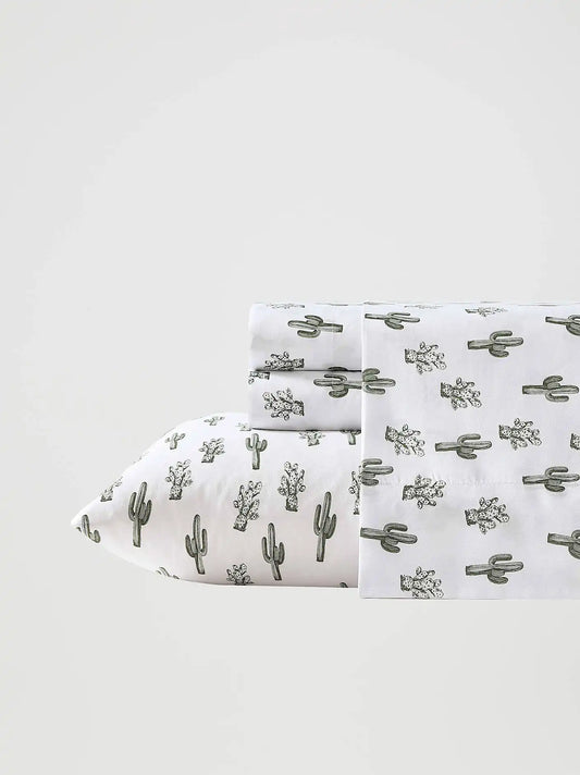 Wrangler Patterned Twin Sheet Set:Cacti Green:Twin