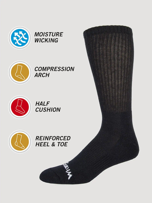 Mens Blizzard Crew Socks:Burgundy:L