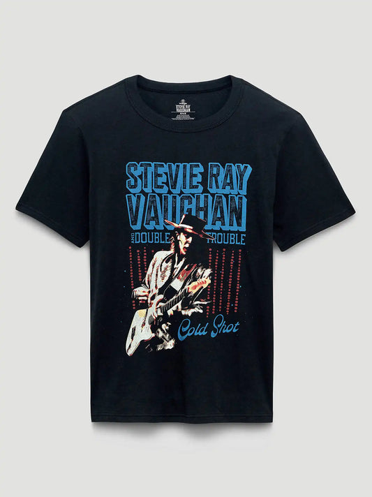 Stevie Ray Vaughan Cold Short Graphic T-Shirt in Washed Black