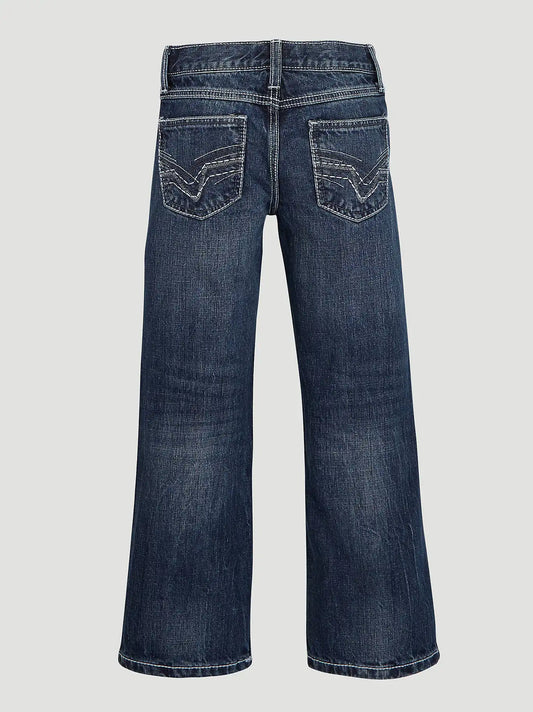 Boy's Wrangler® 20X® Vintage Bootcut Slim Fit Jean (4-7) in Canyon Lake