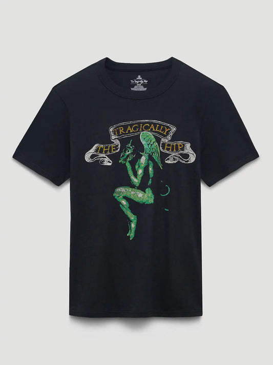 Tragically Hip Gargoyle Graphic T-Shirt in Washed Black