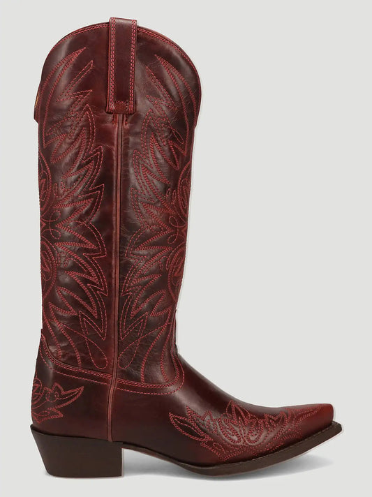 Women's Magnolia Snip-Toe Western Boot in Wine