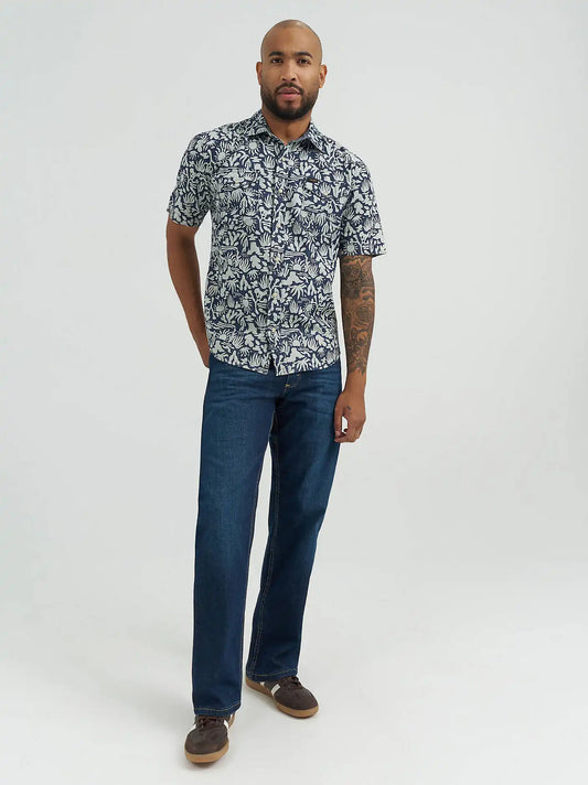 Men's Relaxed Fit Flex Jean in Blackened Indigo