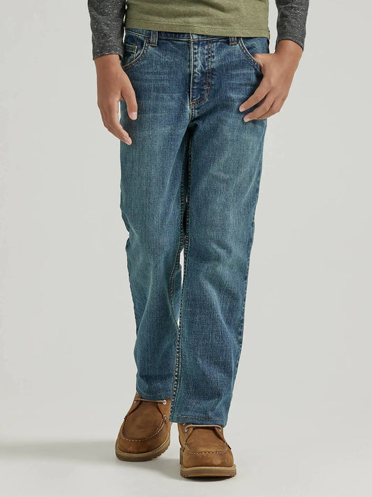 Boy's Wrangler® Five Star Classic Stretch Bootcut Jean (8-16) in Wasteland