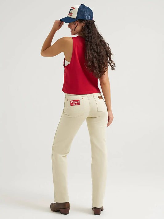 Wrangler x Coors 13MWZ Cowboy Cut Jean in Ecru