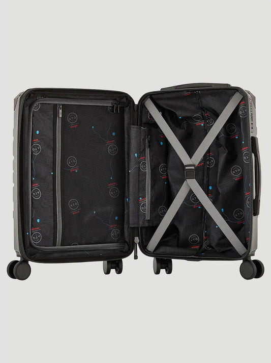 ATG 22 Inch Hardside Carry-On Luggage:Jet Black:One Size: