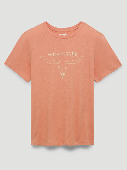 Very Longhorn Reg Fit Graphic Tee in Muted Clay