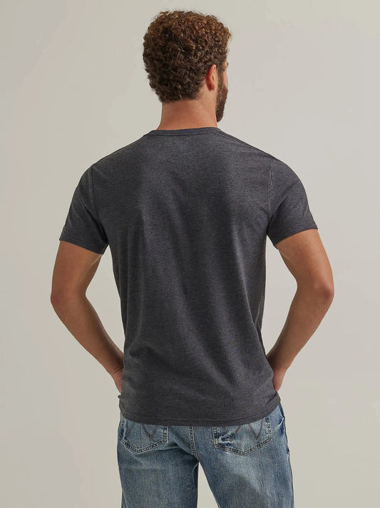 Men's Wrangler® Rope Logo T-Shirt in Caviar Heather
