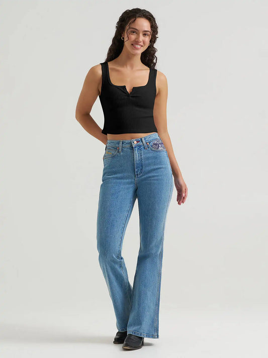 Wrangler x Coors Women's Bailey Flare in Beer Wash