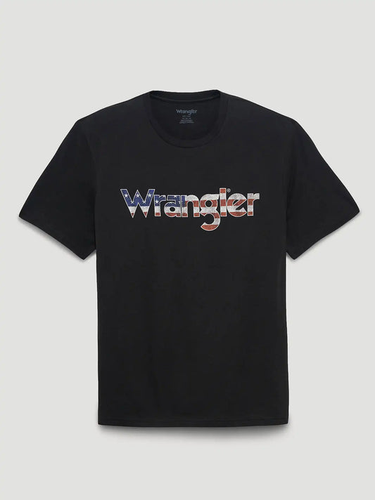 Star Spangled Logo Graphic T-Shirt in Jet Black