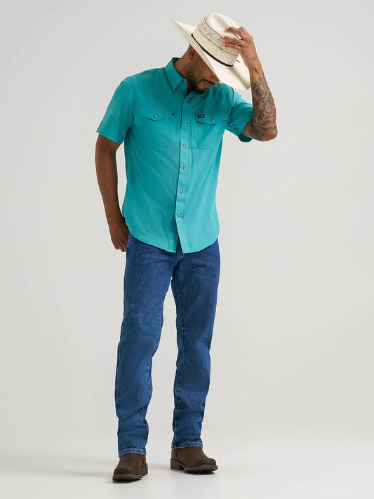 Wrangler All Terrain Gear Men's Performance Shirt in Latigo Bay