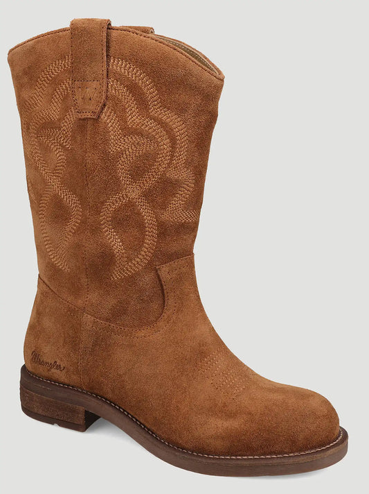 Women's Della Suede Round-Toe Casual Boot in Buckskin