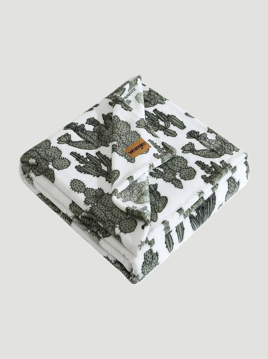 Wrangler Homestead Printed Throw:Green:One Size