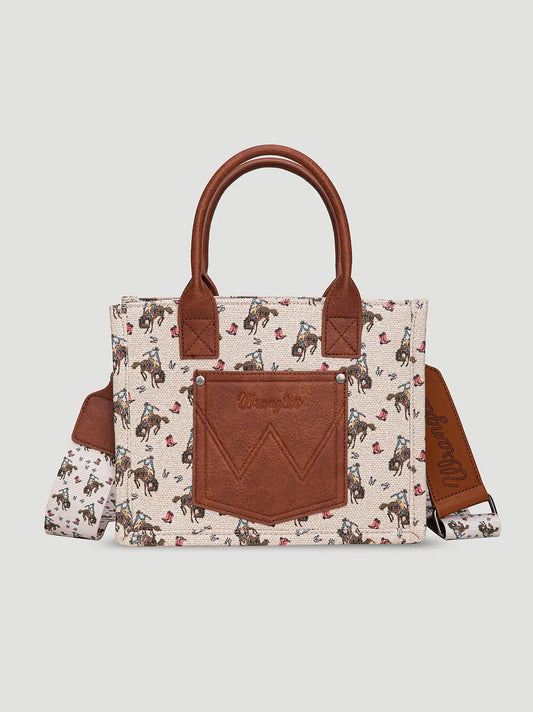 Rodeo Print Mini Tote:Tan:One Size