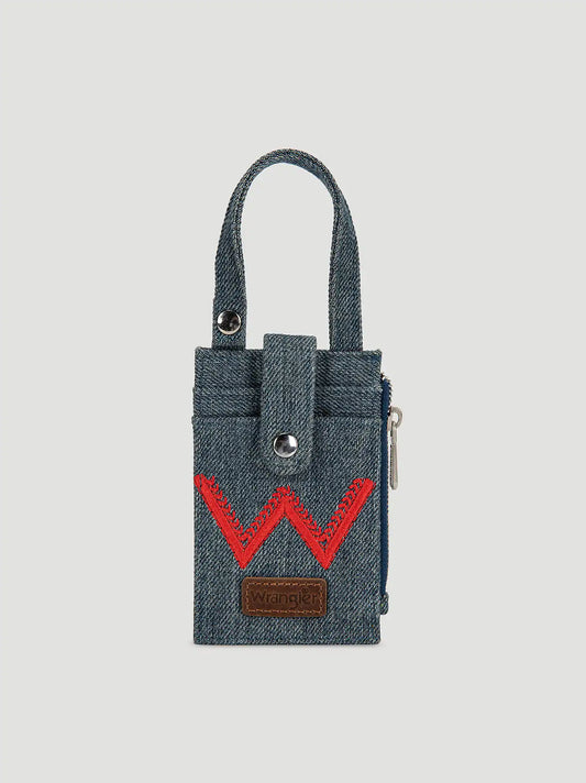 Western Boot Wallet:Red Denim:One Size: