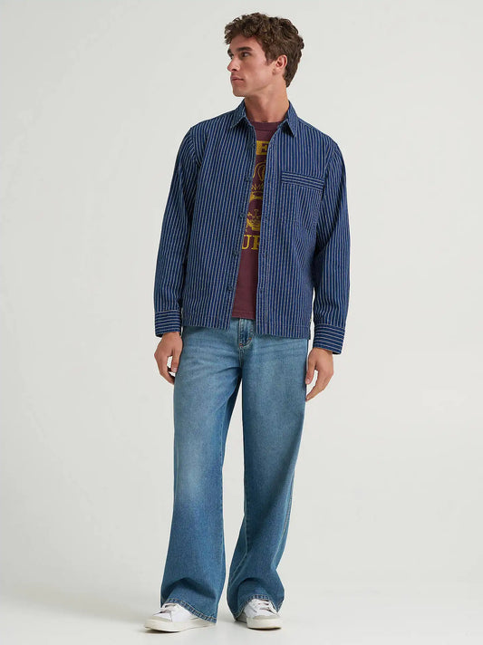 Men's Relaxed Fit Shirt in Indigo