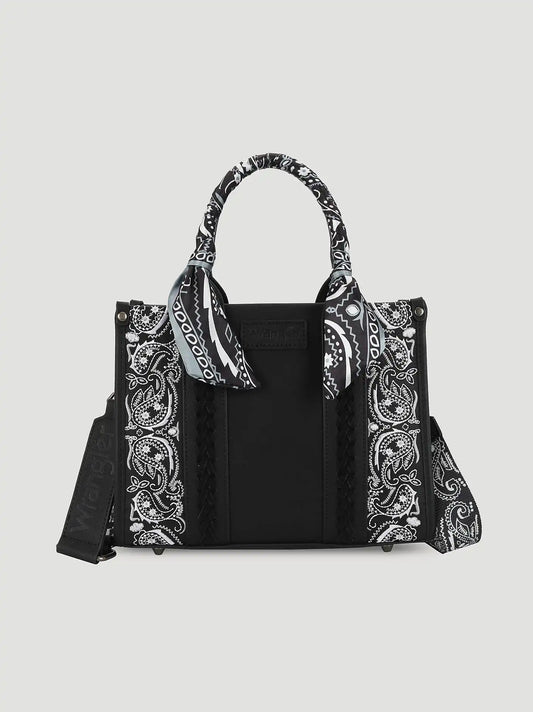 Bandana Print Mini Tote:Black:One Size