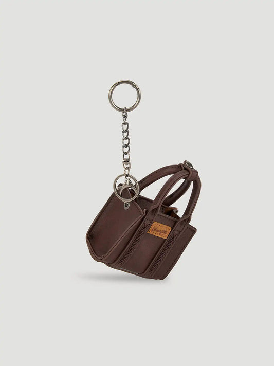 Mini Tote Key Chain:Coffee:One Size