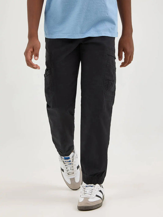 Boy's Wrangler® Free To Stretch Gamer Cargo Pant (8-16) in George Black
