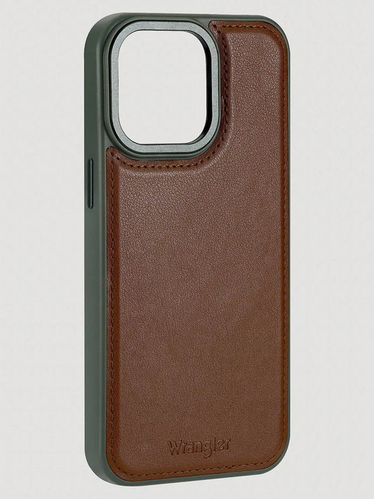 Smartphone Leather Case:Brown:15 Pro Max