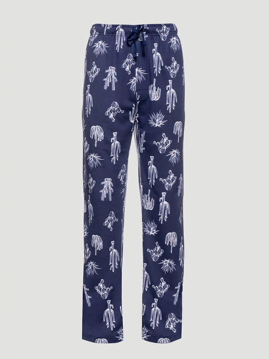 Men's Printed Pajama Pants in Navy
