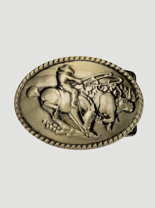 Mens Broncking Buck Belt Buckle:Antique Brass:One Size