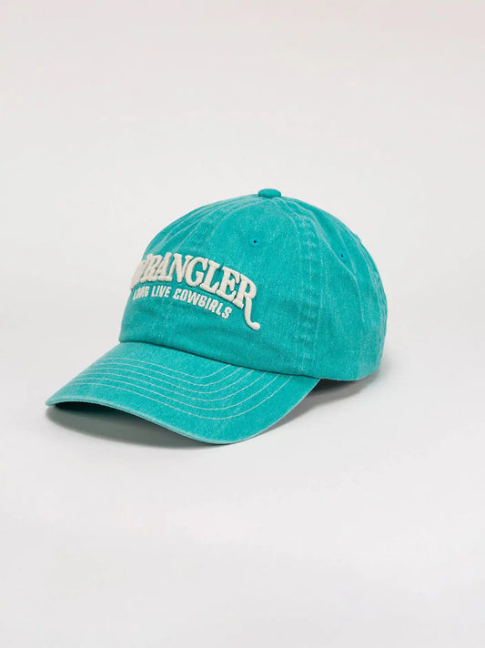 Womens Long Live Cowboys Trucker Hat:Teal:One Size