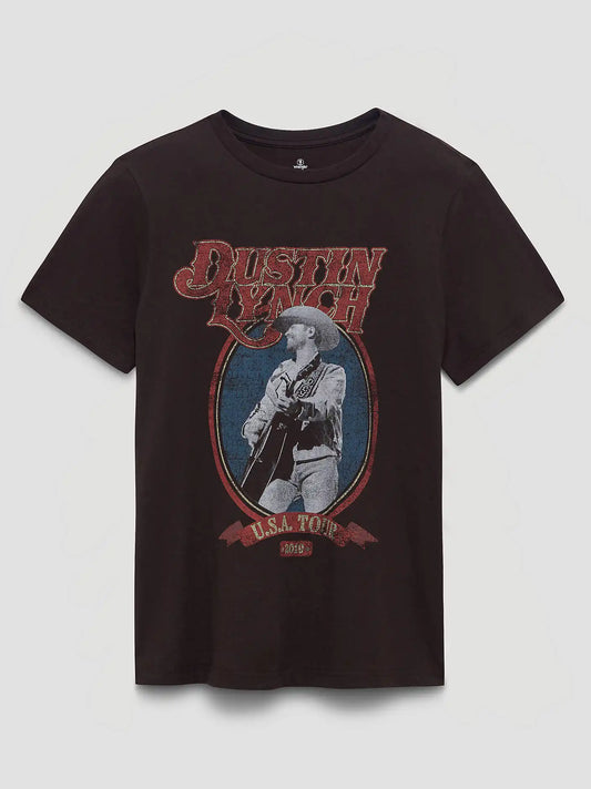 Dustin Lynch 2019 Tour Reg Fit Graphic Tee in Ganache