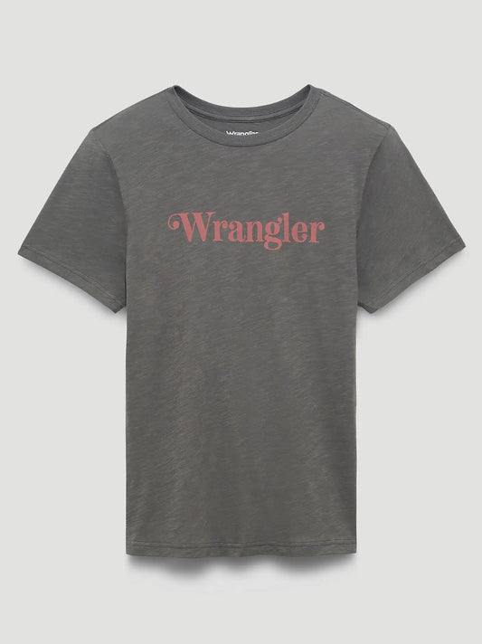Curly Logo Reg Fit Graphic Tee in Graphite